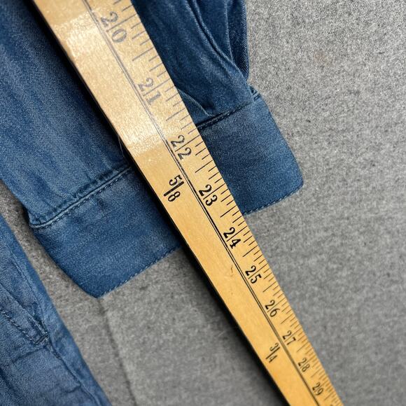 Laurie Felt Women Dress Size Medium Blue Denim Duster Dress - Picture 9 of 15